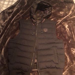 Tommy Hilfiger Bubble Vest with Hood, Size L